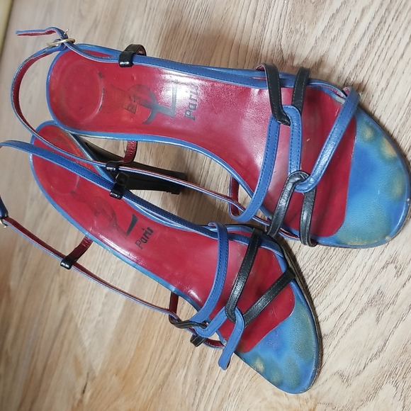 Yves Saint Laurent Vintage Womens Strappy Open Toe Heel - Picture 13 of 15